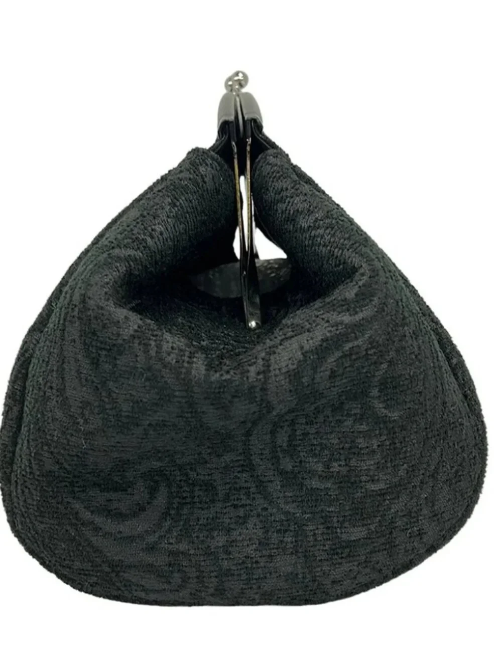A VACATION Black Dark Gray Chemical Fiber Clutch Bag